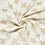 Mousseline Stof Off-White met Beige Sterren
