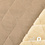 Ribfluweel Stof Beige Gevoerd met Ecru Teddy