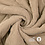 Ribfluweel Stof Beige Gevoerd met Ecru Teddy