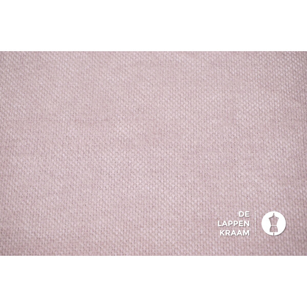 A la Ville Gebreide Mohair Stof Poederroze