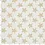 Mousseline Stof Off-White met Beige Sterren