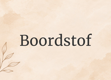Boordstof