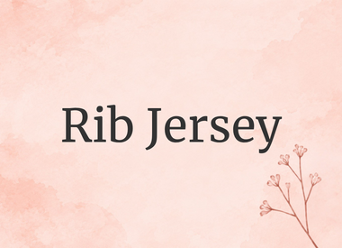 Rib jersey