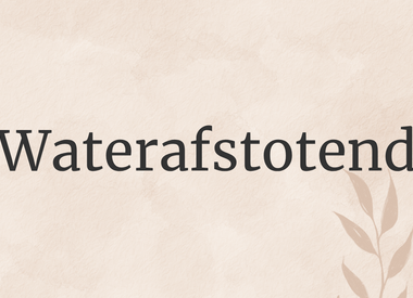 Waterafstotend