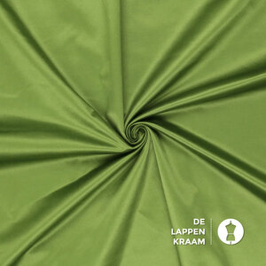 SALE Satijn Stof Met Stretch Lime
