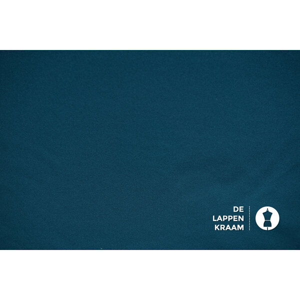 Tricot met Twill Stof Petrol