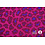 Jacquard Stof Fuchsia met Paarse Luipaardprint