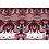Coupon 54 Tricot in barok stule bordeaux 180 x 150 cm