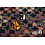 Coupon 61 Tricot zwart met stippen dessin 200 x 150 cm