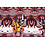 Coupon 54 Tricot in barok stule bordeaux 180 x 150 cm