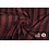 Coupon 14 Gebreid bordeaux met onderbroken streep 200 x 150 cm