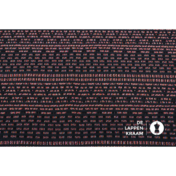 Coupon 69 Jacquard met gekleurde strepen 200 x 150 cm