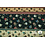 Coupon 50 Polyester met horizontale banen en blaadjes 200 x 150 cm