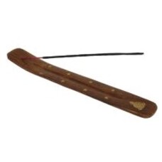 Nature's Incense wierookhouder hout messing opdruk olifant