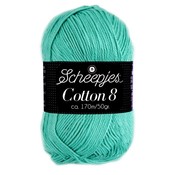 Scheepjes Cotton 8 licht blauw/groen (665)