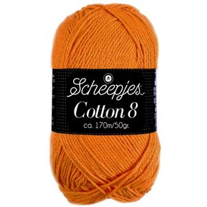 Scheepjes Cotton 8 zacht oranje (639)