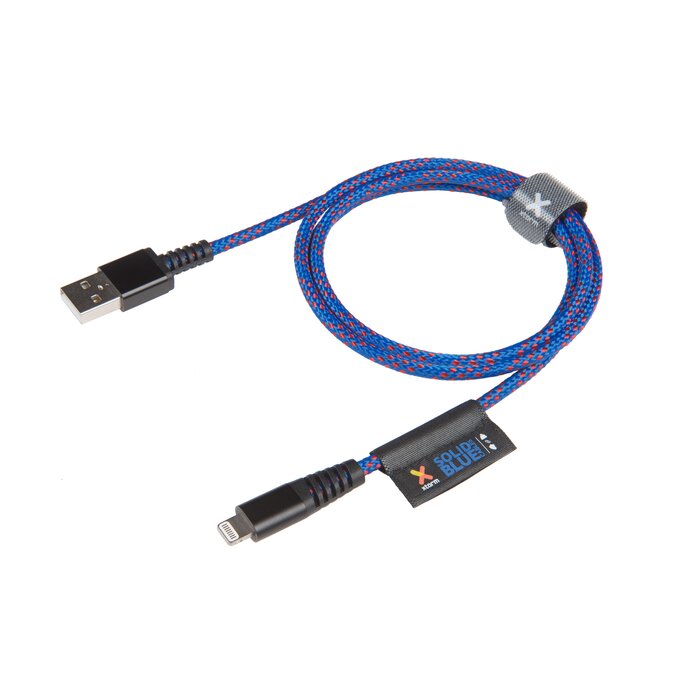 Xtorm  SOLID BLUE LIGHTNING USB CABLE