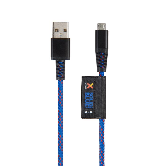 Xtorm SOLID BLUE MICRO USB CABLE