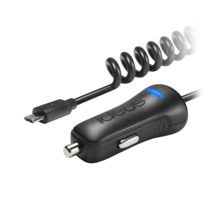 Ideus Micro USB Car Charger Black
