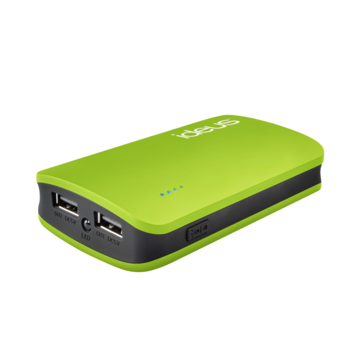 Ideus Powerbank 6600 mAh rubbered green