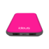 Ideus Rubberized Powerbank Pol Litio 5000 mAh Fuchsia/Grey