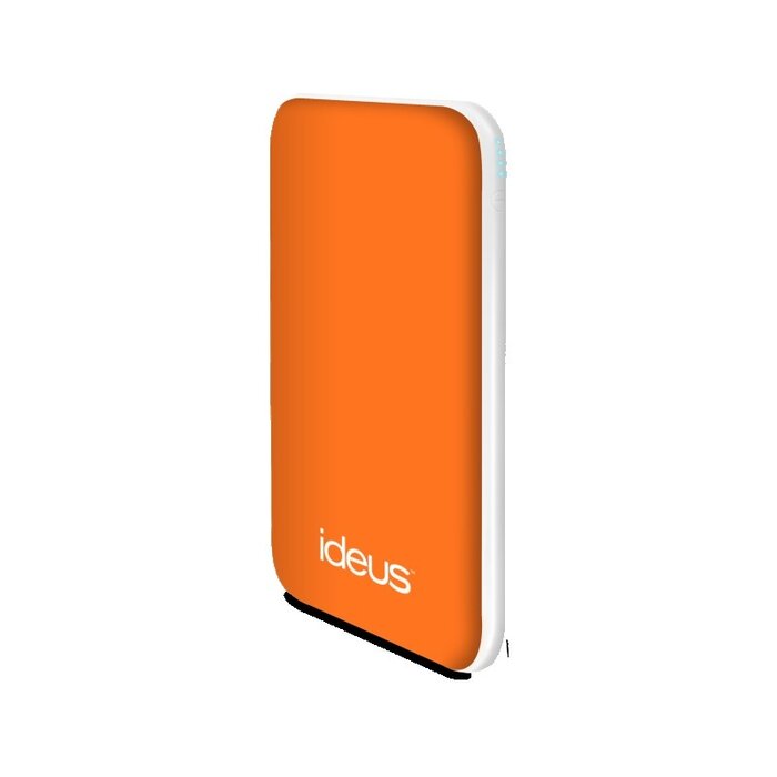 Ideus Rubberized Powerbank Pol Litio 5000 mAh Orange/White