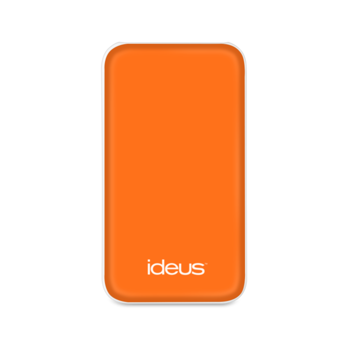 Ideus Rubberized Powerbank Pol Litio 5000 mAh Orange/White