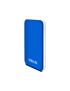 Ideus Rubberized Powerbank Pol Litio 5000 mAh Blue/White