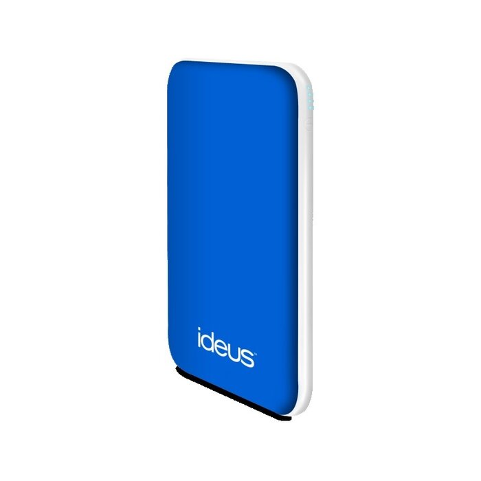 Ideus Rubberized Powerbank Pol Litio 5000 mAh Blue/White