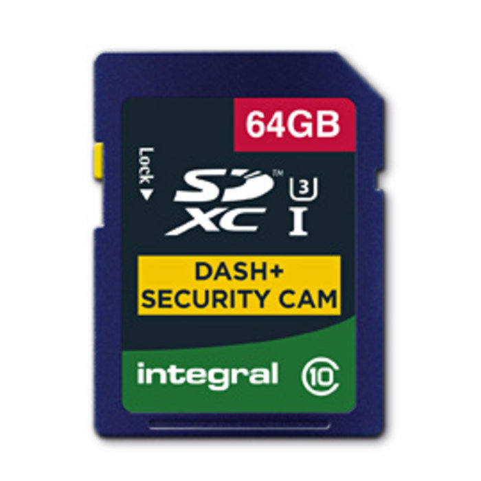 Integral Ruggedised 64GB Dash + Security Camera SDHC