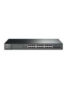 TP-Link JetStream 24-Port Gigabit Smart PoE+ Switch with 4 SFP Slots