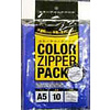 Color Zipper Bag A5 10P