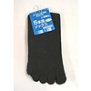 Pika Pika Japan Men's knee-length 5 finger socks black PB