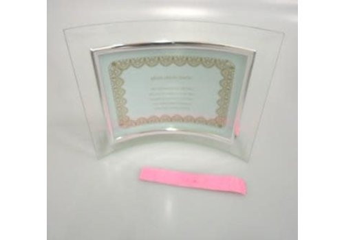 Glass photo frame curved L size 