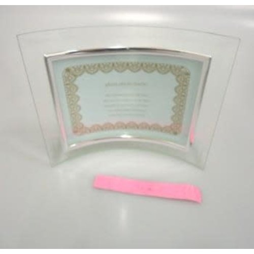 Glass photo frame curved L size 