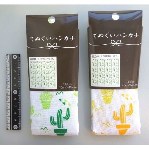 Japanese hand towel cactus pattern 