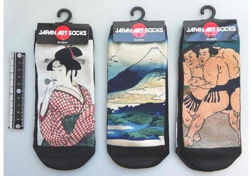Japanese pattern ladies short socks B 