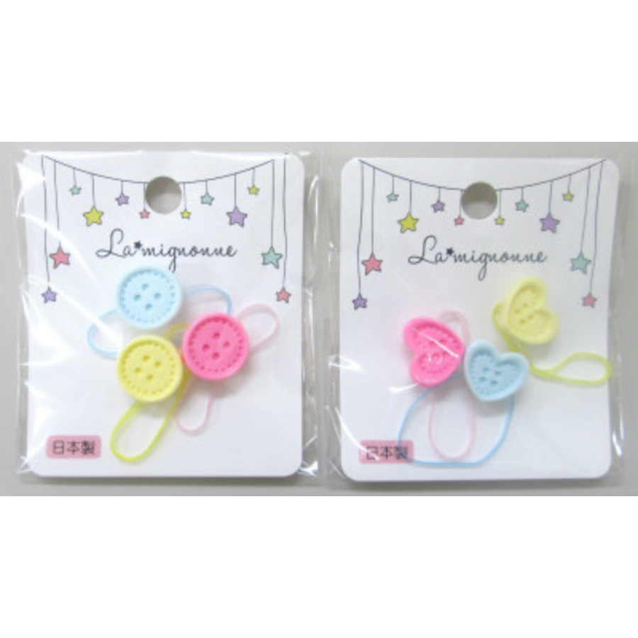 Hair elastic (pastel color button)-1