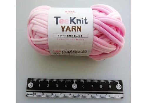 Tee knit yarn one tone pink 