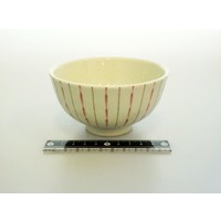 Rice bowl red dot and stripes