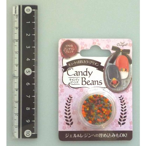 Candy motif beads mandarine blend 