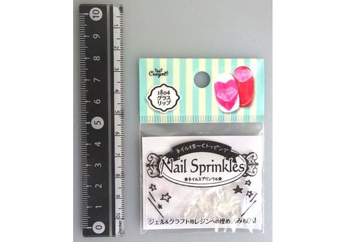 Nail sprinkle glass lip 