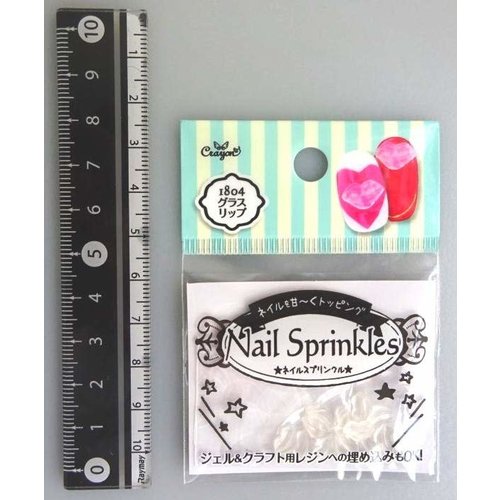 Nail sprinkle glass lip 