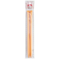 Knitting needle for making muffler, 12mm, orange