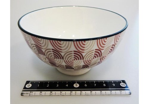 Ripple red tea cup 