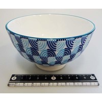 Ripple blue tea cup