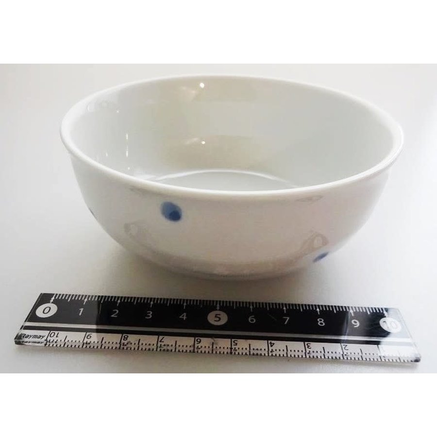 Polka dot blue small bowl S-1