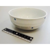 Kom met blauw stippenpatroon, 13,5 cm