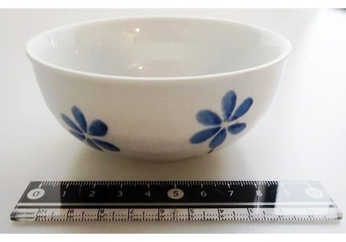 Standing flower pattern blue small bowl S 