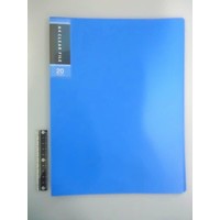 FCS A4 clear file 20p blue